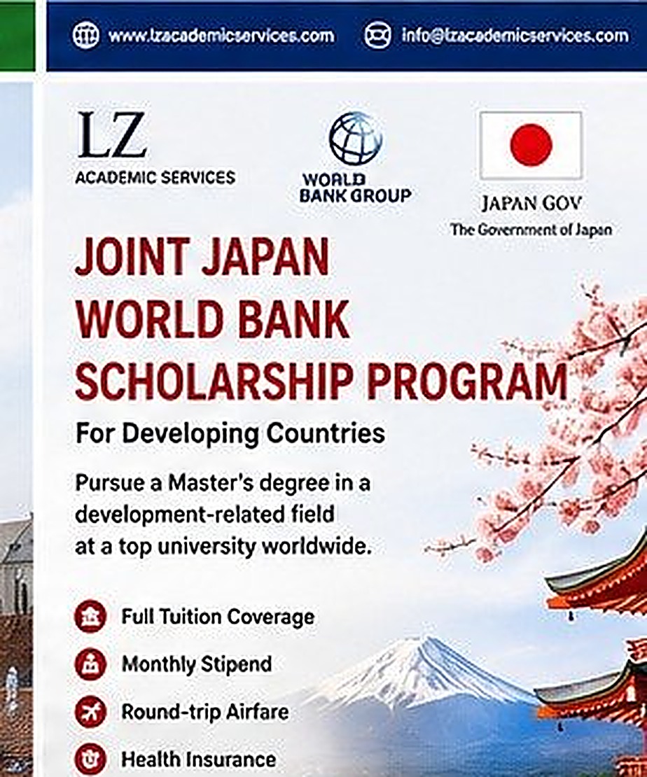 Joint Japan World Bank Scholarship Program flyer